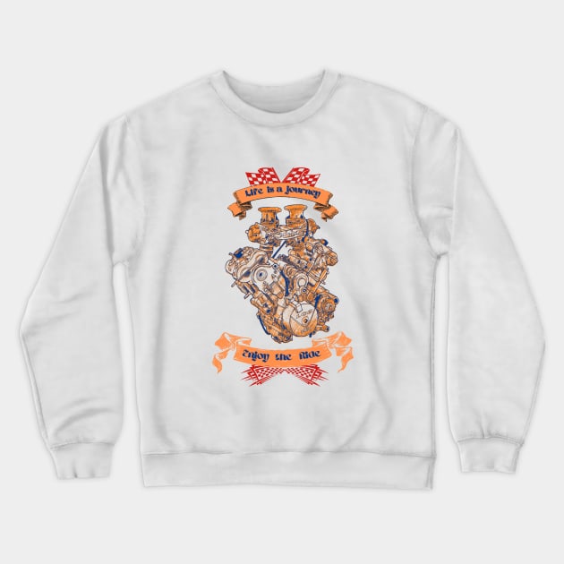 life is a journey enjoy the ride Crewneck Sweatshirt by bert englefield 